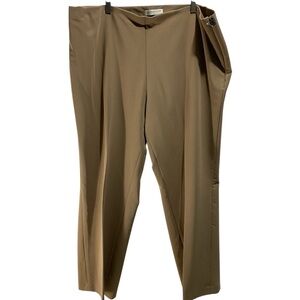 Coldwater creek beige women’s side zip trouser straight leg size 20 plus size